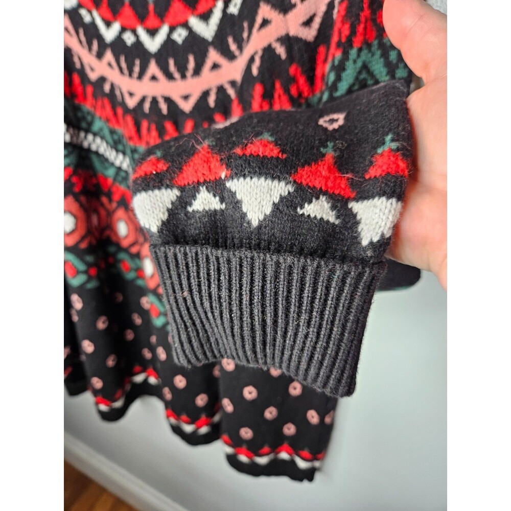 SUNDANCE Fair Isle Sweater XL Bohemian Cottagecore Whimsical Wool Cotton Blend - Picture 3 of 6